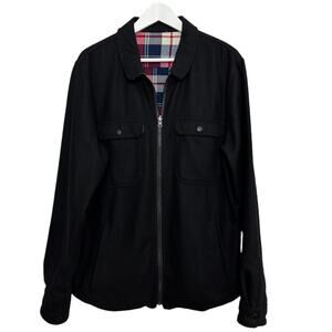 Banks Journal The Lumber Field Jacket Reversible Wool Cotton Shacket Barn Plaid